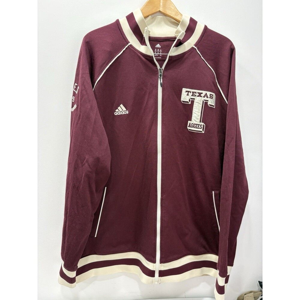 Texas A&M Aggies Adidas 1939 National Champions Edition Block T Size 2XL Jacket